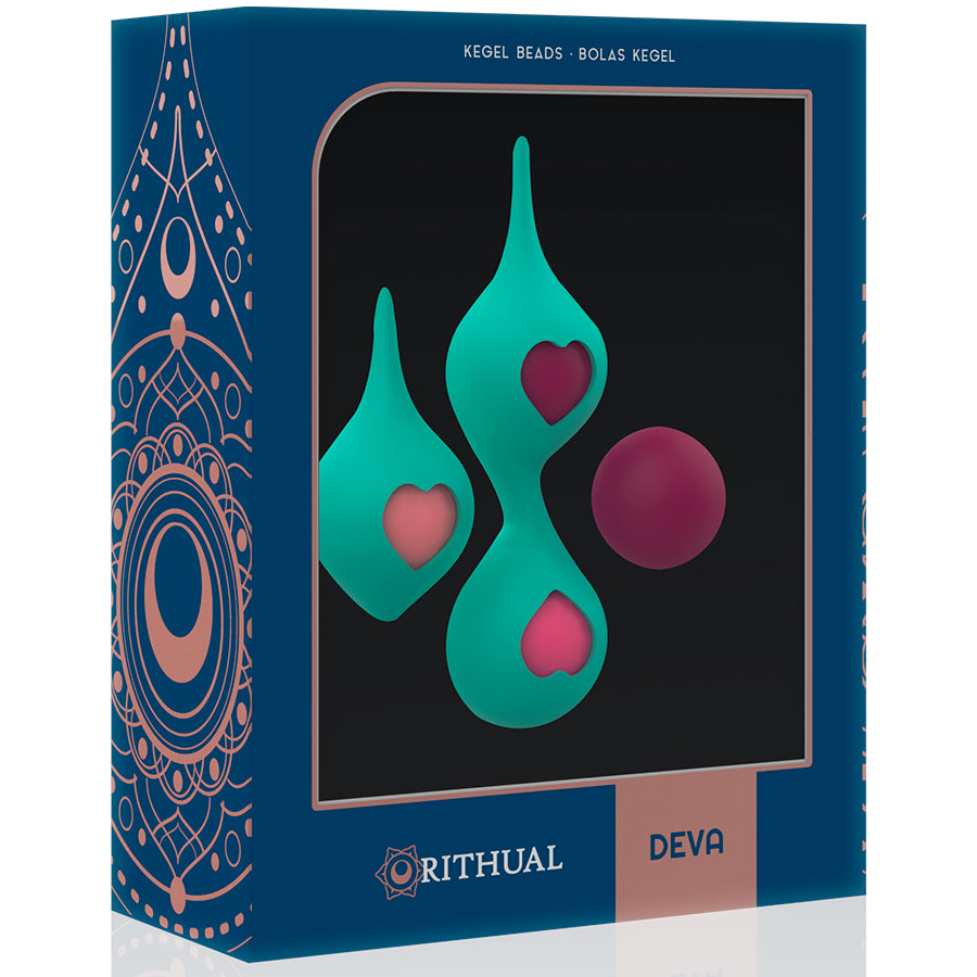 SET DEVA RITUAL ENTRENAMIENTO PELVICO VERDE AQUA