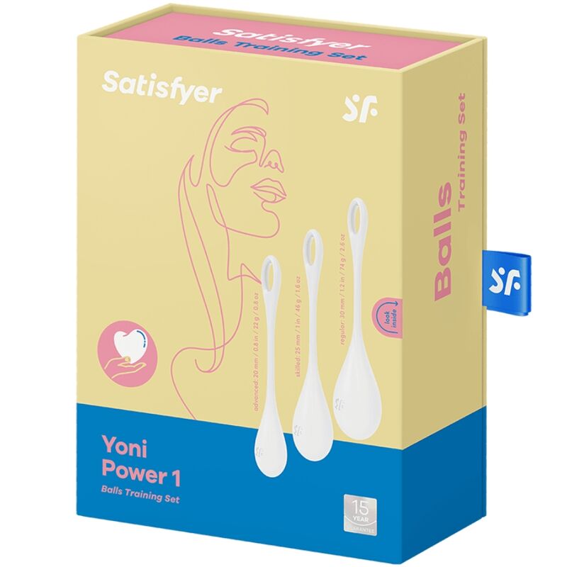 SATISFYER YONI POWER 1 KIT DE ENTRENAMIENTO BLANCO