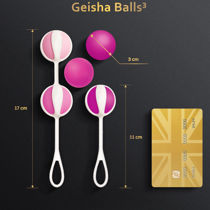 GVIBE SET 5 GEISHA BALLS3 ROSA