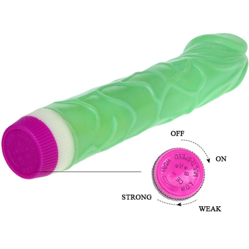 WAVES OF PLEASURE VIBRADOR 23 CM VERDE