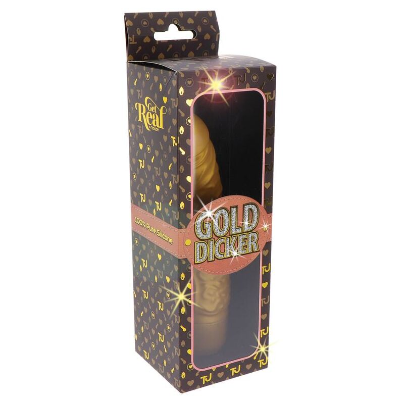 GET REAL GOLD DICKER STIM VIBRADOR DORADO