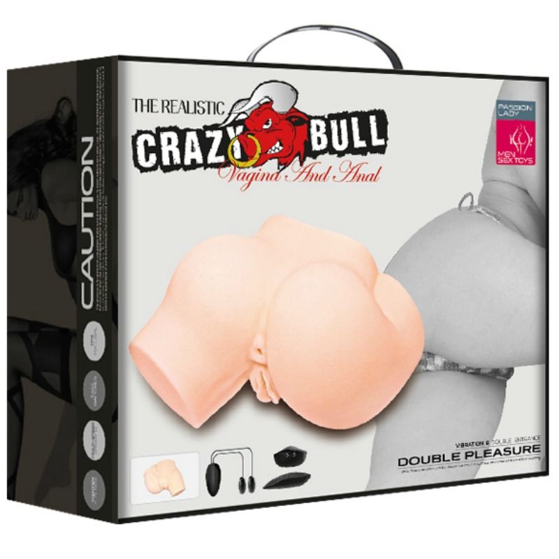 CRAZY BULL TRASERO CON VAGINA Y ANO REALISTICOS Y VIBRACION