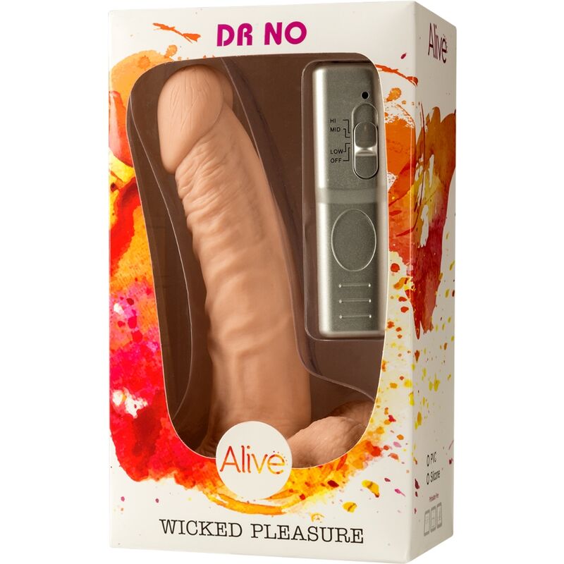 ALIVE DR NO PENE REALISTICO VIBRADOR 18 CM